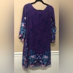 Grace Karin Purple Paisley Print Dress Size XL NWT
